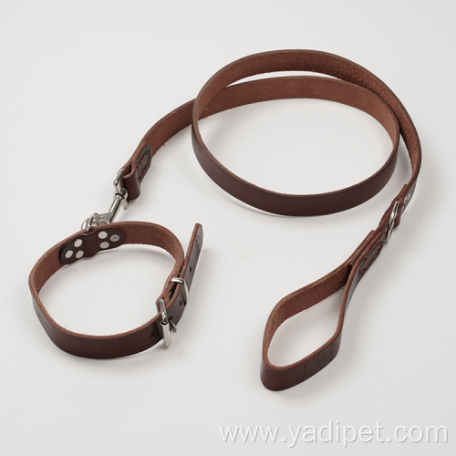 pet safety custom luxury leather dog collar
